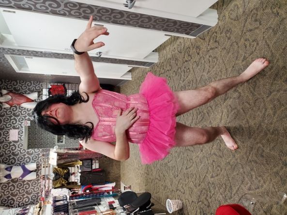 Ballerina Dressup - Me in corsets, tutus and wigs at Lover's Lane, ballerina,ballet,drag,tutu, Quick Change,Feminization,Increased Sexuality,Sissy Fashion,Dolled Up,Str8 Orientation