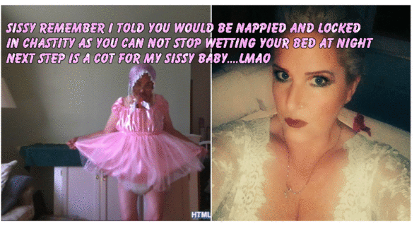 Bad Sissy - being told off by my Mistress, diapers, Adult Babies,Wetting The Bed