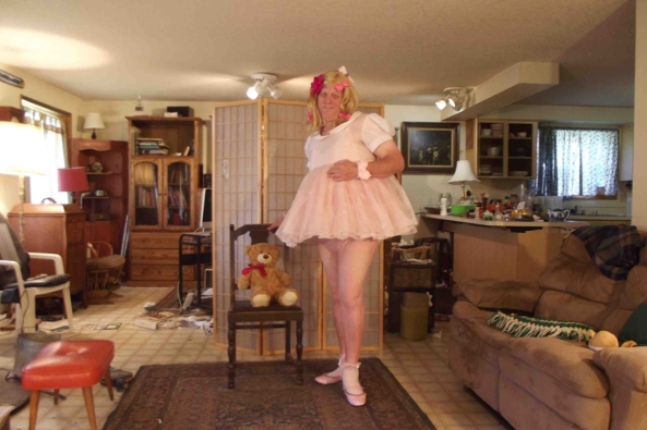 My VERY little girl pink  dress - LG but not baby.  I don't NEED diapers!  I'm a BIG girl.  Mama says so!, sissy,crossdress,, Adult Babies,Feminization,Sissy Fashion
