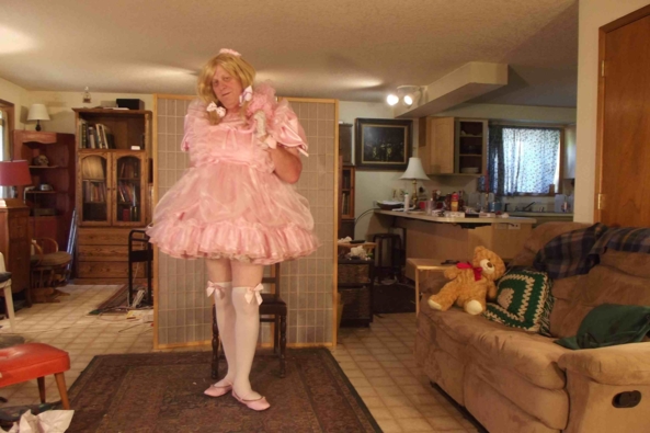 Another Pink look, sissy,crossdress, Feminization,Dolled Up,Sissy Fashion