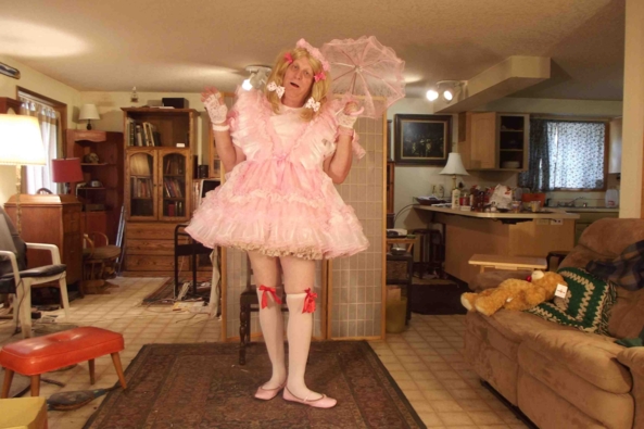 Sugar and Spice and..... - I am trying for my most gum-drop sweet sissy look.  Did I do it?, sissy,crossdress,, Feminization,Sissy Fashion,Holiday,Dolled Up,Fairytale