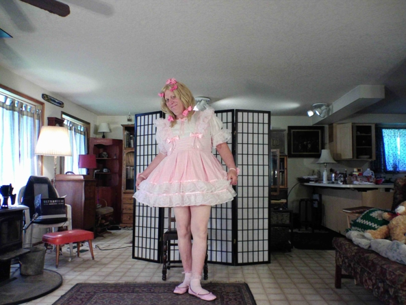 School Girl Look - I may not be the prettiest sissy but I certainly have the most dresses :), Sissy,crossdress, schoolgirl,, Feminization,Sissy Fashion