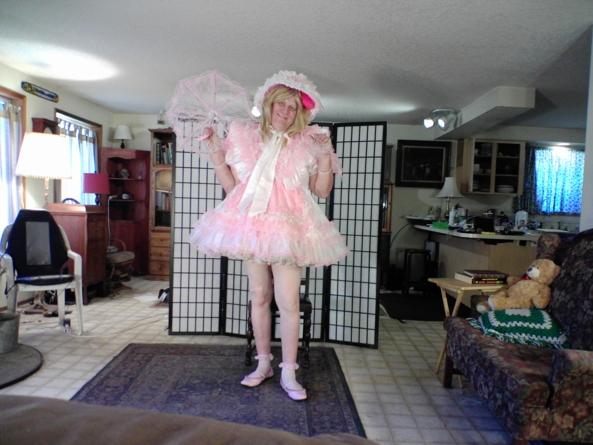 Typical Joan -  Prissy, and perhaps Pretty?  in Pink., prissy,pink,, Feminization,Sissy Fashion,Dolled Up