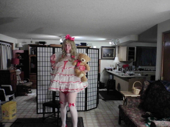 Merry Christmas to all - my Christmas  baby dress, sissy,baby, , Feminization,Holiday,Dolled Up,Sissy Fashion