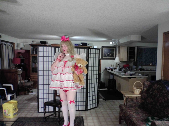 Merry Christmas to all - my Christmas  baby dress, sissy,baby, , Feminization,Holiday,Dolled Up,Sissy Fashion