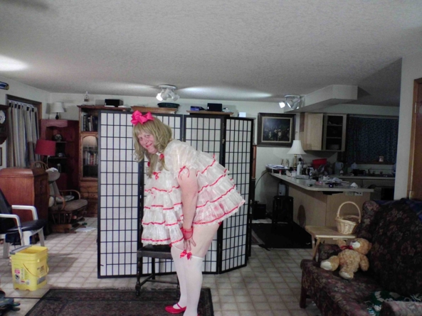 Merry Christmas to all - my Christmas  baby dress, sissy,baby, , Feminization,Holiday,Dolled Up,Sissy Fashion