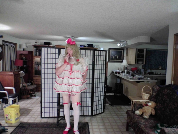 Merry Christmas to all - my Christmas  baby dress, sissy,baby, , Feminization,Holiday,Dolled Up,Sissy Fashion