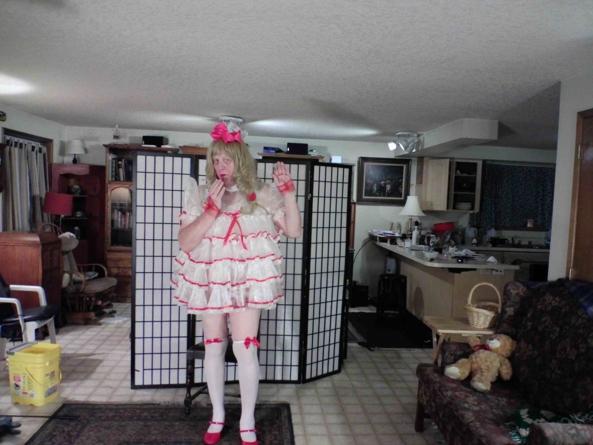 Merry Christmas to all - my Christmas  baby dress, sissy,baby, , Feminization,Holiday,Dolled Up,Sissy Fashion