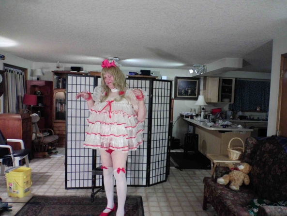 Merry Christmas to all - my Christmas  baby dress, sissy,baby, , Feminization,Holiday,Dolled Up,Sissy Fashion