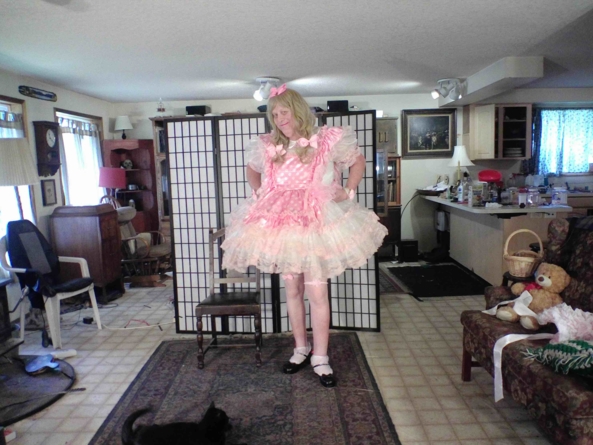 Even More Prissy - my pink polka dot look, sissy,polka-dot,, Feminization,Sissy Fashion,Dolled Up