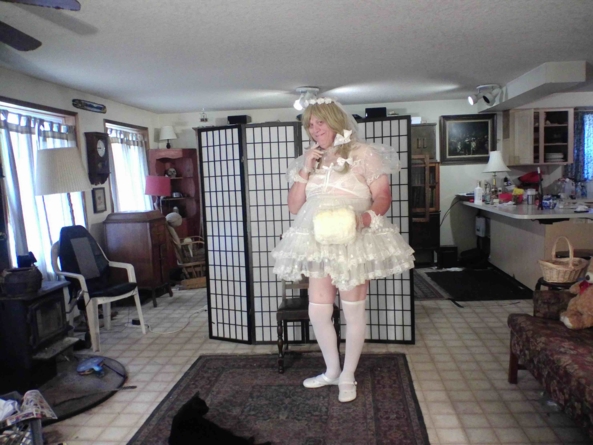 my Communion Dress, sissy,communion,, Feminization,Dolled Up,Holiday,Sissy Fashion