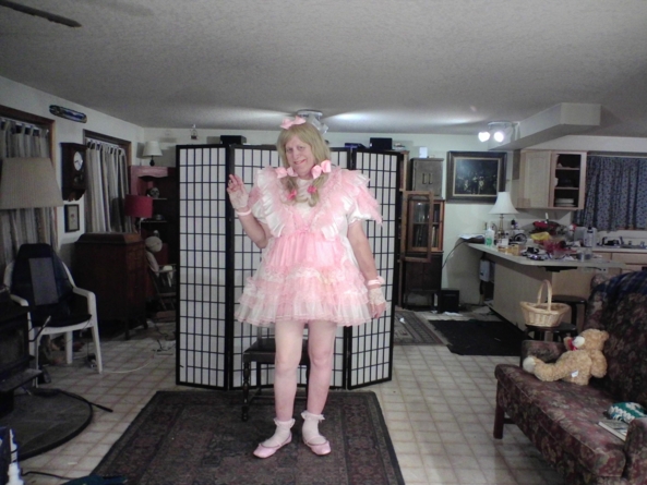 another of my Gumdrop dresses - I love this style so, sissy,gumdrops, Feminization,Holiday,Sissy Fashion