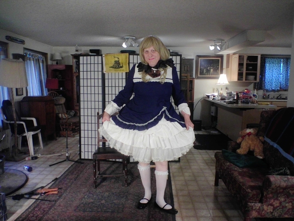 A dress I bought off eBay.  I like it. - just a normal day dress, sissy,fashion, Feminization,Sissy Fashion