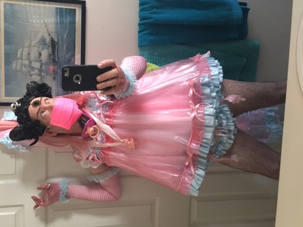 Dolly Day! - Trying on my new Dolly. So far, I've been VERY impressed with the Sissykiss Boutique! I loves me some pink satin and lace sissy garb! MMmmmm..., Sissy,Dolly,Pacifier,Prince51,, Sissy Fashion,Magical Change,Fairytale,Increased Sexuality