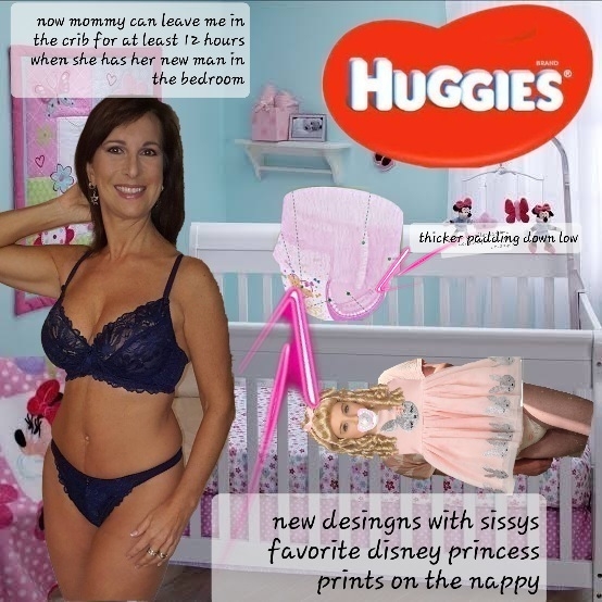 The new huggies nappy for cuckhold sissy babys - With mommy being a business women she is advertising her new nappy with me much to her pleasure, The new cucky diaper, Adult Babies