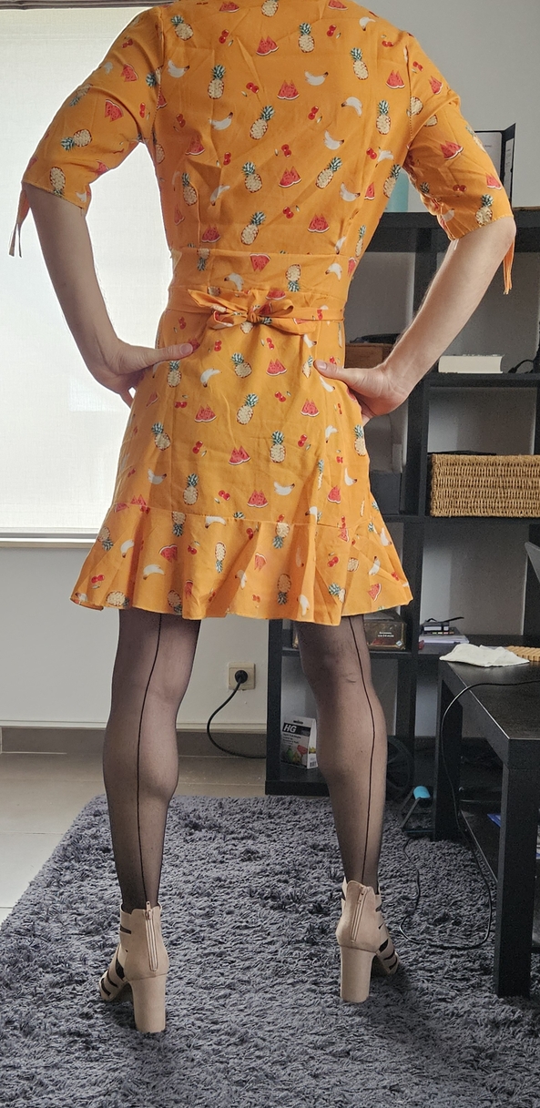 spring outfit, dress,lingerie,heels, Sissy Fashion