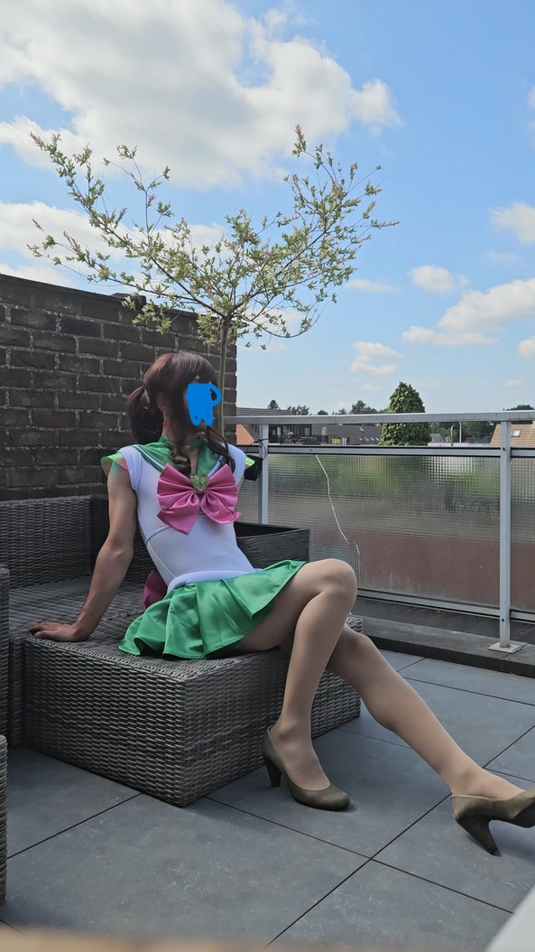 I did a cosplay photoshoot  - then decided to buy an expensive one. how should i show of my new one?, cosplay,high heels,sailor moon, Feminization,Dolled Up,Sissy Fashion