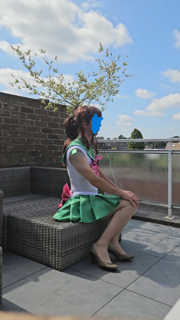 I did a cosplay photoshoot  - then decided to buy an expensive one. how should i show of my new one?, cosplay,high heels,sailor moon, Feminization,Dolled Up,Sissy Fashion
