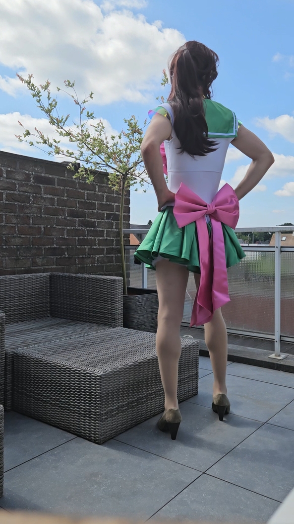 I did a cosplay photoshoot  - then decided to buy an expensive one. how should i show of my new one?, cosplay,high heels,sailor moon, Feminization,Dolled Up,Sissy Fashion