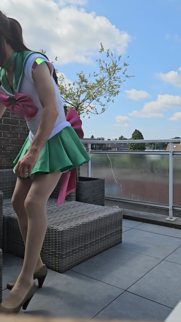 I did a cosplay photoshoot  - then decided to buy an expensive one. how should i show of my new one?, cosplay,high heels,sailor moon, Feminization,Dolled Up,Sissy Fashion
