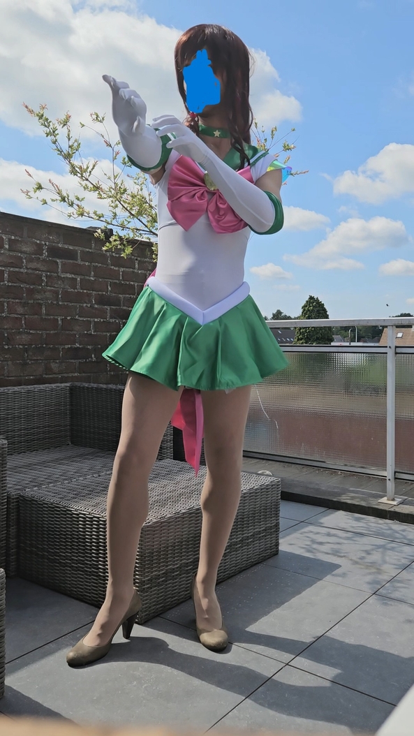 I did a cosplay photoshoot  - then decided to buy an expensive one. how should i show of my new one?, cosplay,high heels,sailor moon, Feminization,Dolled Up,Sissy Fashion