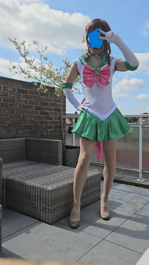 I did a cosplay photoshoot  - then decided to buy an expensive one. how should i show of my new one?, cosplay,high heels,sailor moon, Feminization,Dolled Up,Sissy Fashion
