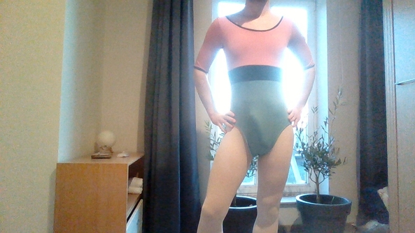who wants to have a leotard party? - another sample from my collection, ballet,leotard, Feminization,Dolled Up