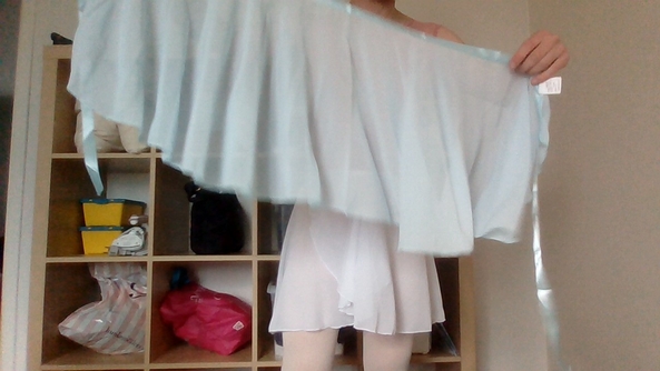 wear the rainbow - I'm wearing 11 different colour ballet skirts, ballet,leotard,skirt, Feminization,Dolled Up
