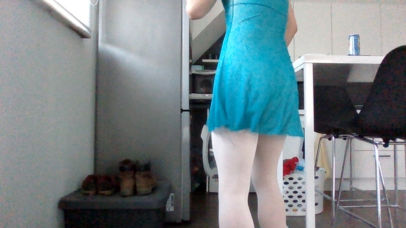 doing chores - wearing girly things while doing chores makes them less dull., ballet,leotard,skirt, Feminization,Dolled Up