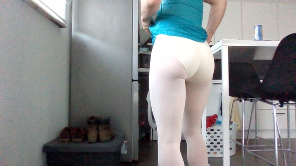 doing chores - wearing girly things while doing chores makes them less dull., ballet,leotard,skirt, Feminization,Dolled Up