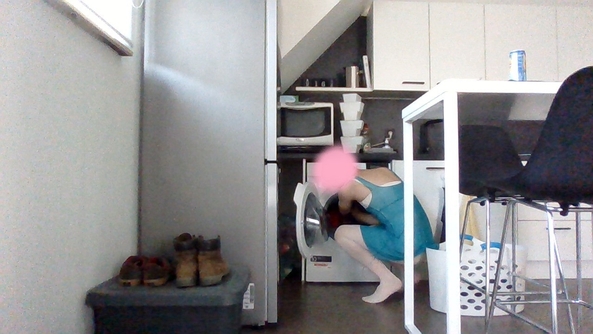 doing chores - wearing girly things while doing chores makes them less dull., ballet,leotard,skirt, Feminization,Dolled Up