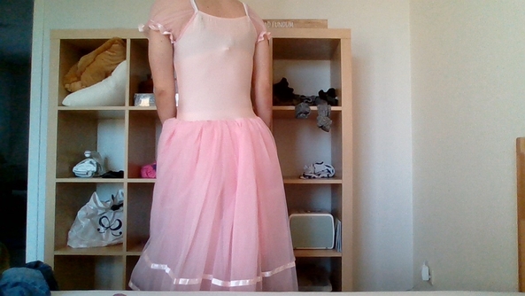 ballet dress - I really love the poofiness of this ballet dress , ballet , Feminization,Dolled Up,Sissy Fashion