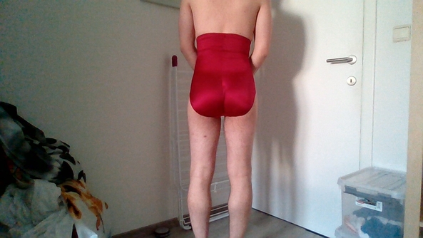 dressing up on Christmas eve - I love shiny pantyhose., dress,pantyhose,lingerie, Sissy Fashion,Dolled Up,Feminization