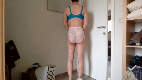 the closest thing i have to a maid outfit - I finally have some time to be girly again :) , dress,pantyhose,lingerie,pettycoat, Feminization,Sissy Fashion,Dolled Up