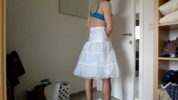 the closest thing i have to a maid outfit - I finally have some time to be girly again :) , dress,pantyhose,lingerie,pettycoat, Feminization,Sissy Fashion,Dolled Up