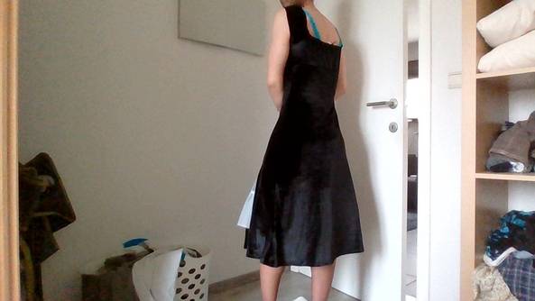 the closest thing i have to a maid outfit - I finally have some time to be girly again :) , dress,pantyhose,lingerie,pettycoat, Feminization,Sissy Fashion,Dolled Up