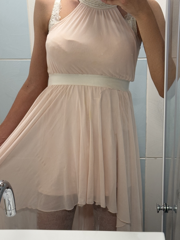  My Sissy Princess Outfit🥰💖 - Sissy Princess Outfit👑💖: Pink Dress, White Bra, White Stockings, Panties, Pink High Heels, Princess Crown✨, Princess Sissy Outfit Dress High Heels Pink Stockings Panties Bra Lingerie, Feminization,Sissy Fashion,Identity Swap,Fairytale,Dolled Up,Bad Boy To Good Girl