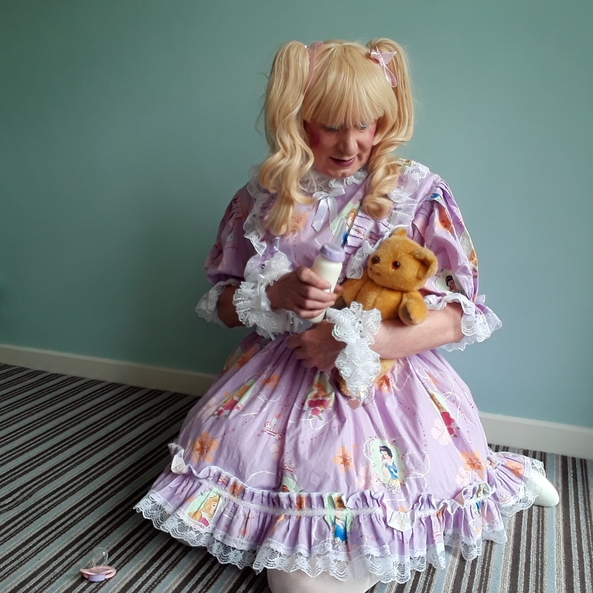 Auntie wants a niece - Since I came to live at Auntie's house she's been feminising me, putting me in nappies and turning me into a little girl and showing me off to her friends. Secretly I'm loving my new life with lots of hugs and spankings from Auntie., Sissification,nappies,dummy,pretty dress, Adult Babies,Feminization,Slow Change,Sissy Fashion,Diaper Lovers