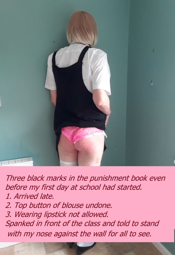 First day at Sissy School - Sissy Poppy gets into trouble when she starts at Sissy School, Schoolgirl Sissy Wetting Panties Nappies Spanking Humiliation, Diaper Lovers,Wetting Without Diapers,Feminization,Slow Change,Spankings,Dominating Mistress Or Master,Bad Boy To Good Girl