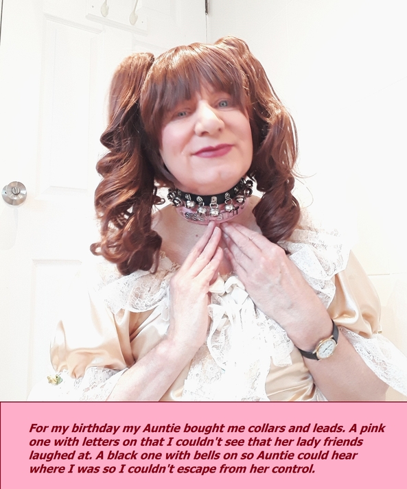 Birthday Party - Auntie has bought me lots of presents to show off to her friends so they can see what an obedient little girl I am., Sissy girl,dummy,nappy,baby reins,collars and leads, Adult Babies,Feminization,Slow Change,Sex Toys,Sissy Fashion,Diaper Lovers
