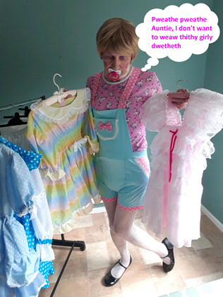 Fashion Show 1 - Auntie has arranged for me to show off my new dresses., Sissy dresses,dummy, Feminization,Slow Change