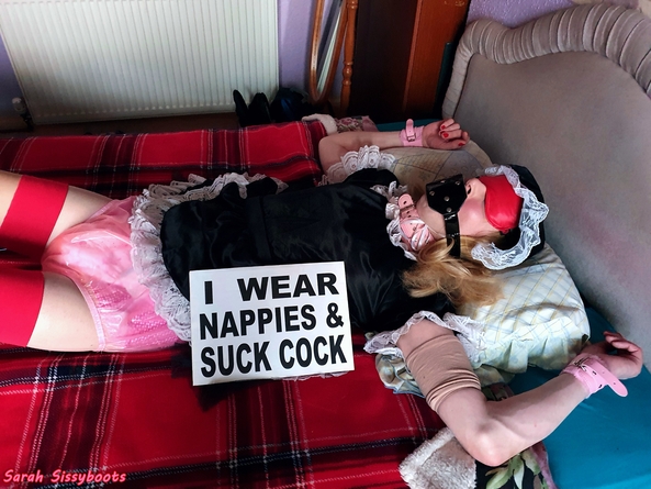 Click here to see the image in full size. Auntie Kay puts Sissymaid Sarah to work - I decided to make good use of my pretty little sissy Sarah and put her to work cleaning the furniture (& my boots) - under threat of severe punishment of course. As you can see, I do not make idle threats! xxx , Mistress,sissy,sissymaid,maid,punishment,bondage,spanking, Feminization,Dominating Mistress Or Master,Adult Babies,Diaper Lovers,Bondage,Dolled Up,Spankings