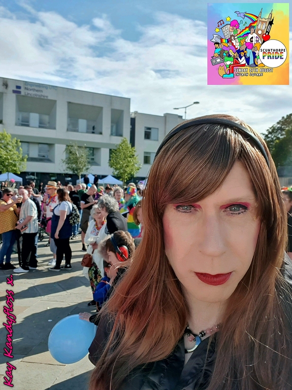 Proud at Pride. - A couple of quick snaps taken when at our local Pride event in August. First one my town has ever held so just had to go fly the flag. xxx , Transgender,Pride,LGBT,Kay Kandyfloss, Dolled Up,Holiday