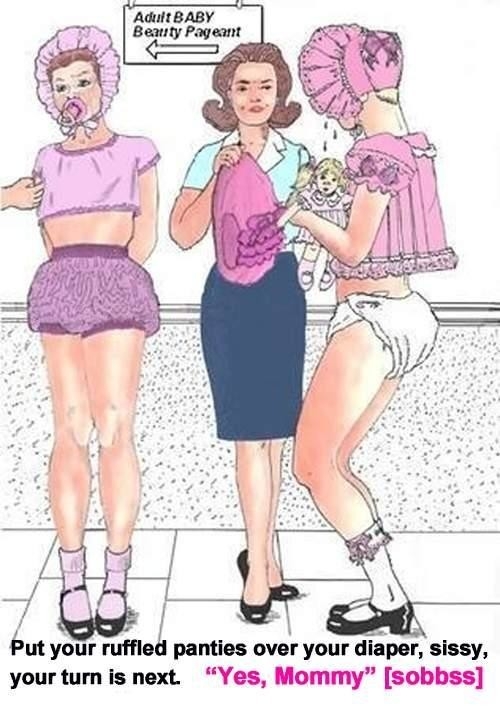More AB/sissy art - Another selection of AB/sissy artwork from various artists., art,various artists,adult baby,sissy baby,humiliation,baby clothes, Adult Babies,Feminization,Dominating Mistress Or Master,Humiliation,Diaper Lovers,Dolled Up,Bondage,Spankings