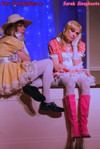 Sissygirls on the town - Me and my darling Sarah heading out to the 'Cirque du Rainbow' LGBT event in April. Such a wonderful evening and felt incredible to be out in public wearing our sissy best., Sissy,sissygirl,public,night out,LGBT, Feminization,Sissy Fashion,Dolled Up