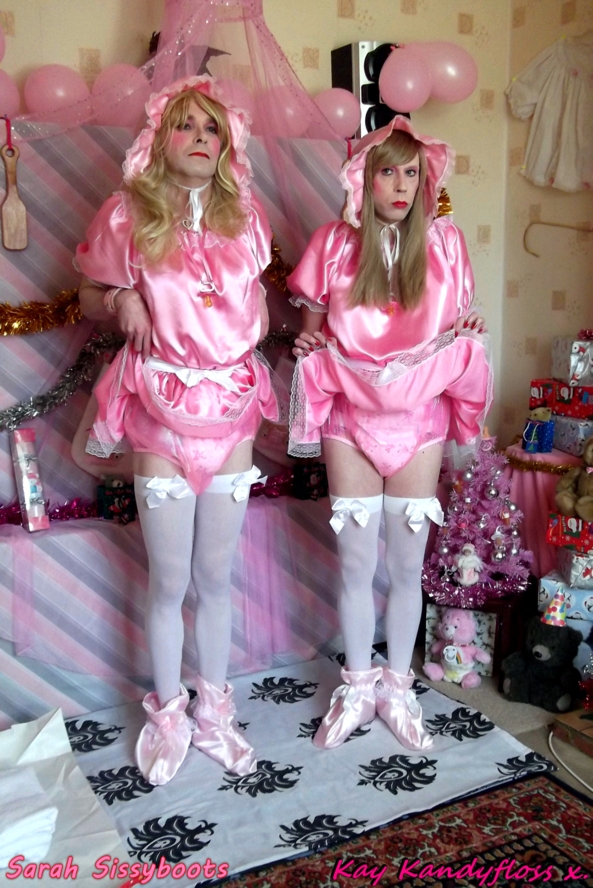 Nanny Redbottom's Sissy Baby Christmas Party - Two little matching pansies having a wonderful time at Nanny Redbottom's Christmas Party. Lots of presents and baby bottles but these two naughty little babies soon ended up with smacked bottoms. A very Merry Christmas to all from Sarah and Kay xxx, spanking,nappies,sissy. sissy baby,dresses,Christmas,plastic panties, Adult Babies,Feminization,Dominating Mistress Or Master,Sissy Fashion,Spankings,Dolled Up,Holiday,Diaper Lovers
