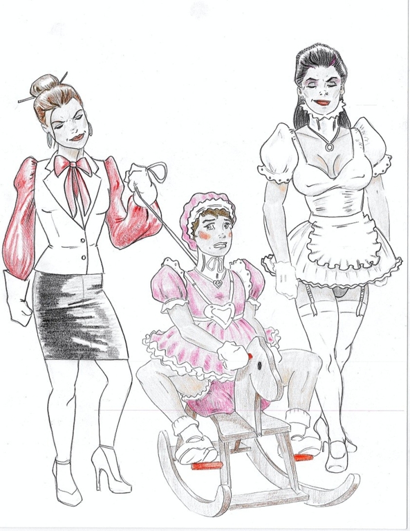 More AB/sissy art - Another selection of AB/sissy artwork from various arti...