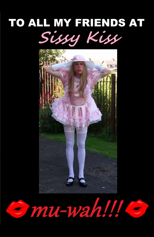 A big sissy kiss! - Here's a real big sissy kiss for all the people I've had the pleasure of meeting here. Thank you for being my friends. :-)     Love, Kay.   xxx, sissy,kisses,picture,photo,cross dressing,feminisation, Feminization,Dolled Up,Sissy Fashion