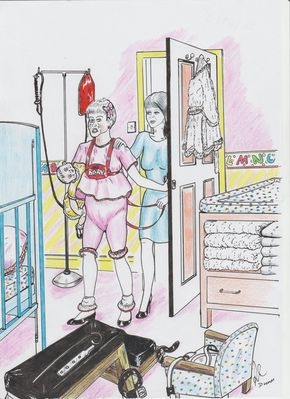 A little more AB art - Various talented artists capturing some lovely AB fantasies., Art,artists,adult baby,sissy baby,humiliation,forced,baby clothes, Adult Babies,Feminization,Dominating Mistress Or Master,Diaper Lovers,Humiliation