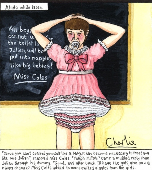 Some of Charlie's naughty baby punishment art - Great art by Charlie, Charlie,art,sissy baby,punished,naughty,baby clothes, Adult Babies,Dominating Mistress Or Master,Humiliation,Breast Feeding,Diaper Lovers